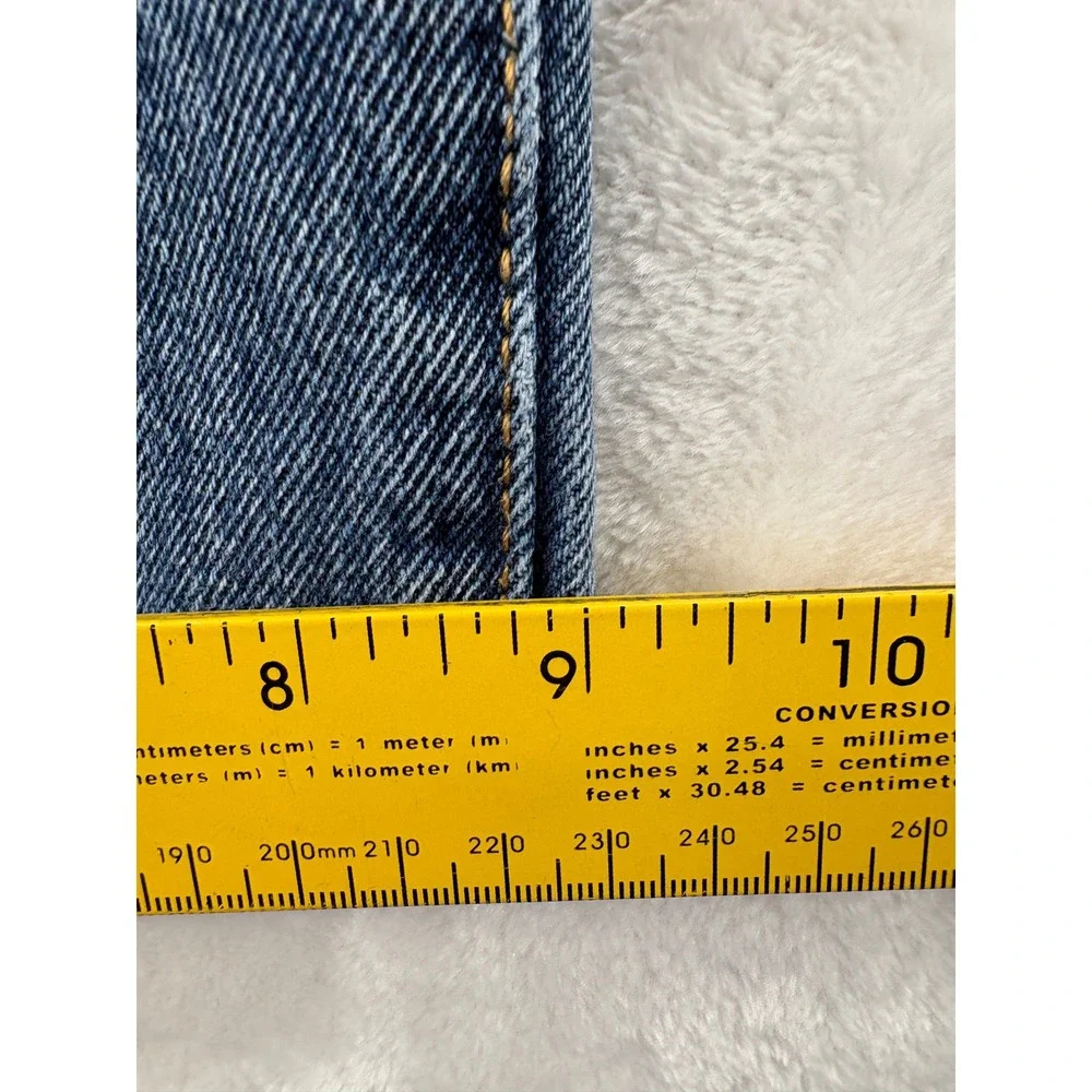 Levi's Jeans 44x32 501 Original Fit Medium Wash Blue Button Fly Denim Pants